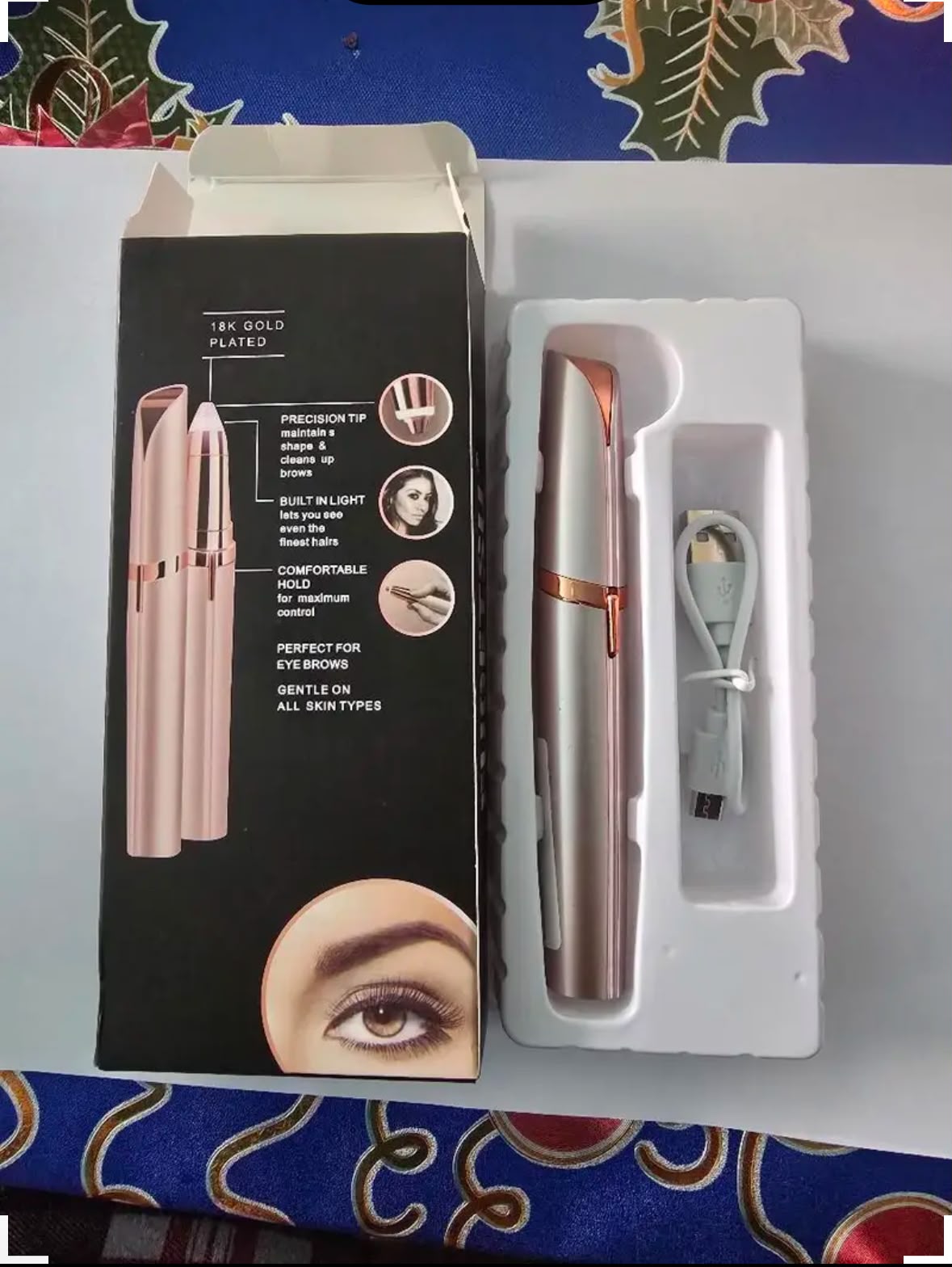 DepilPro™ Depilador Facial Eléctrico Recargable — Cejas y Rostro sin Dolor