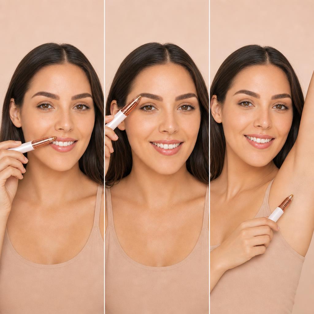 DepilPro en uso: labio superior, ceja y axila