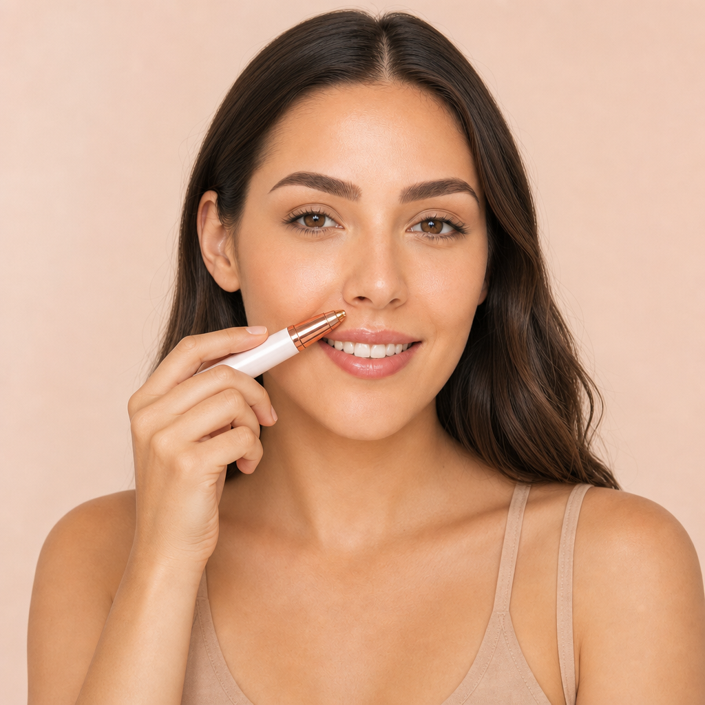 Usando DepilPro sobre el labio superior